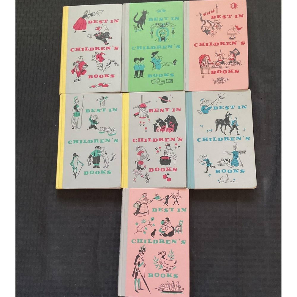 Vintage Best in Children's Books Nelson Doubleday Lot of 7 Illustrated Hardcover
